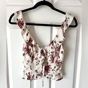 ASTR Floral Crop Top